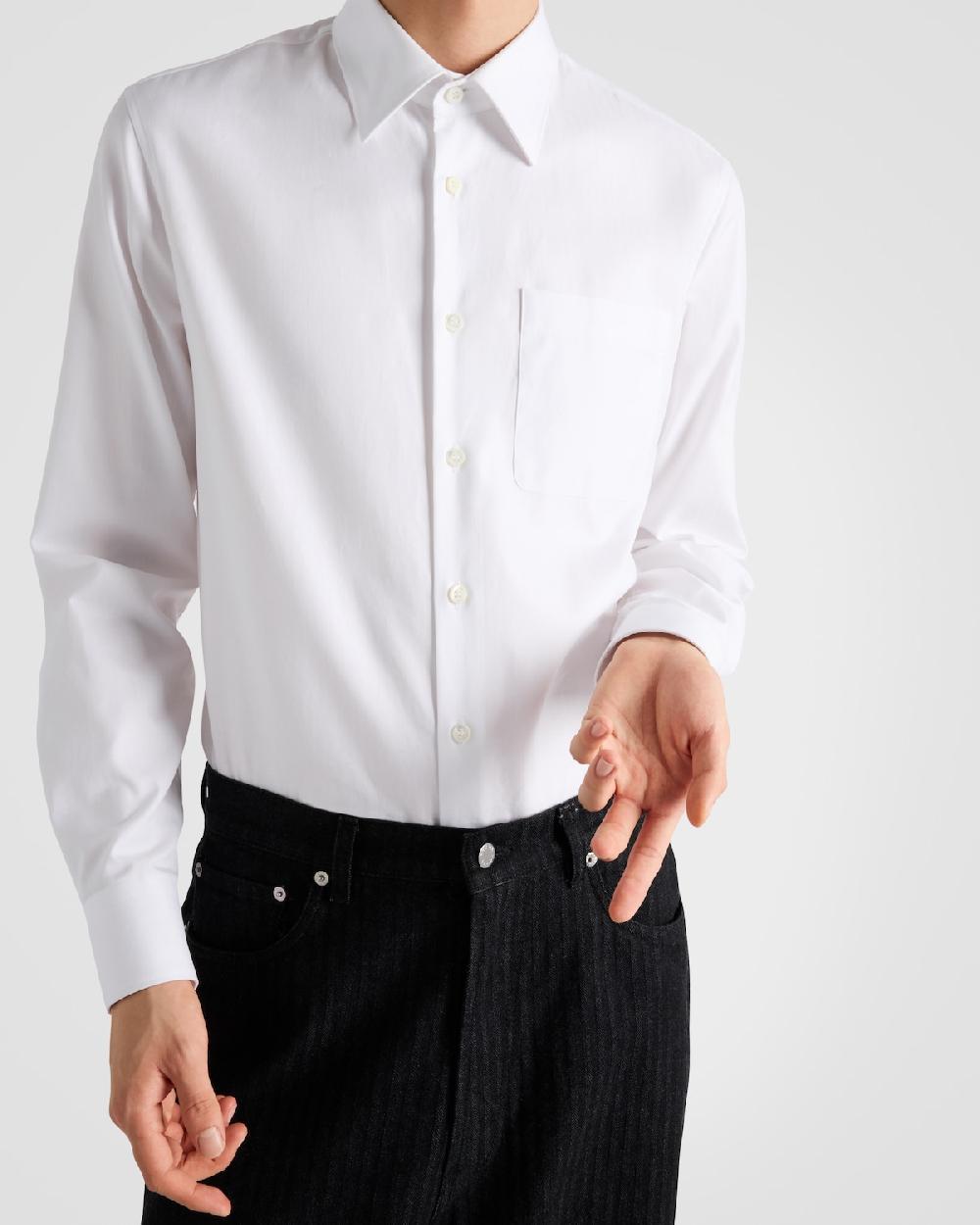 Prada Camisa de algodón Precios de Black Friday