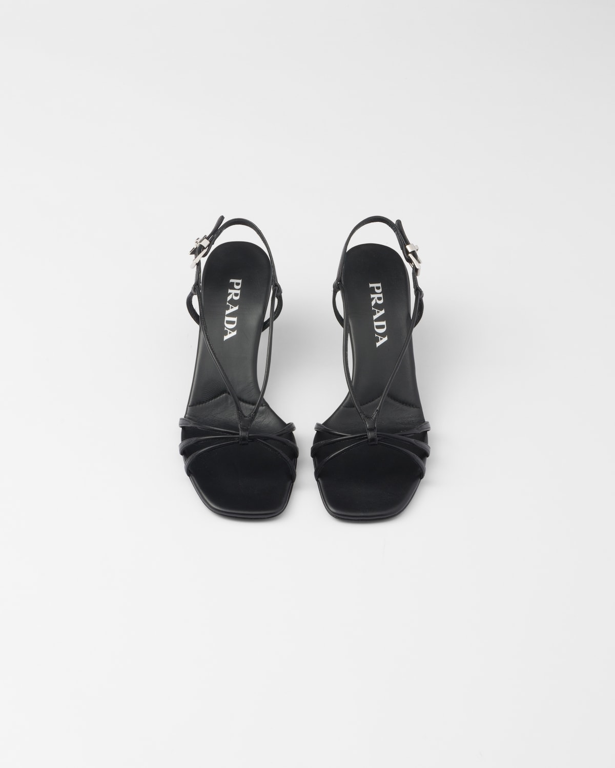 Prada Sandalias de piel con tacón Grandes ahorros