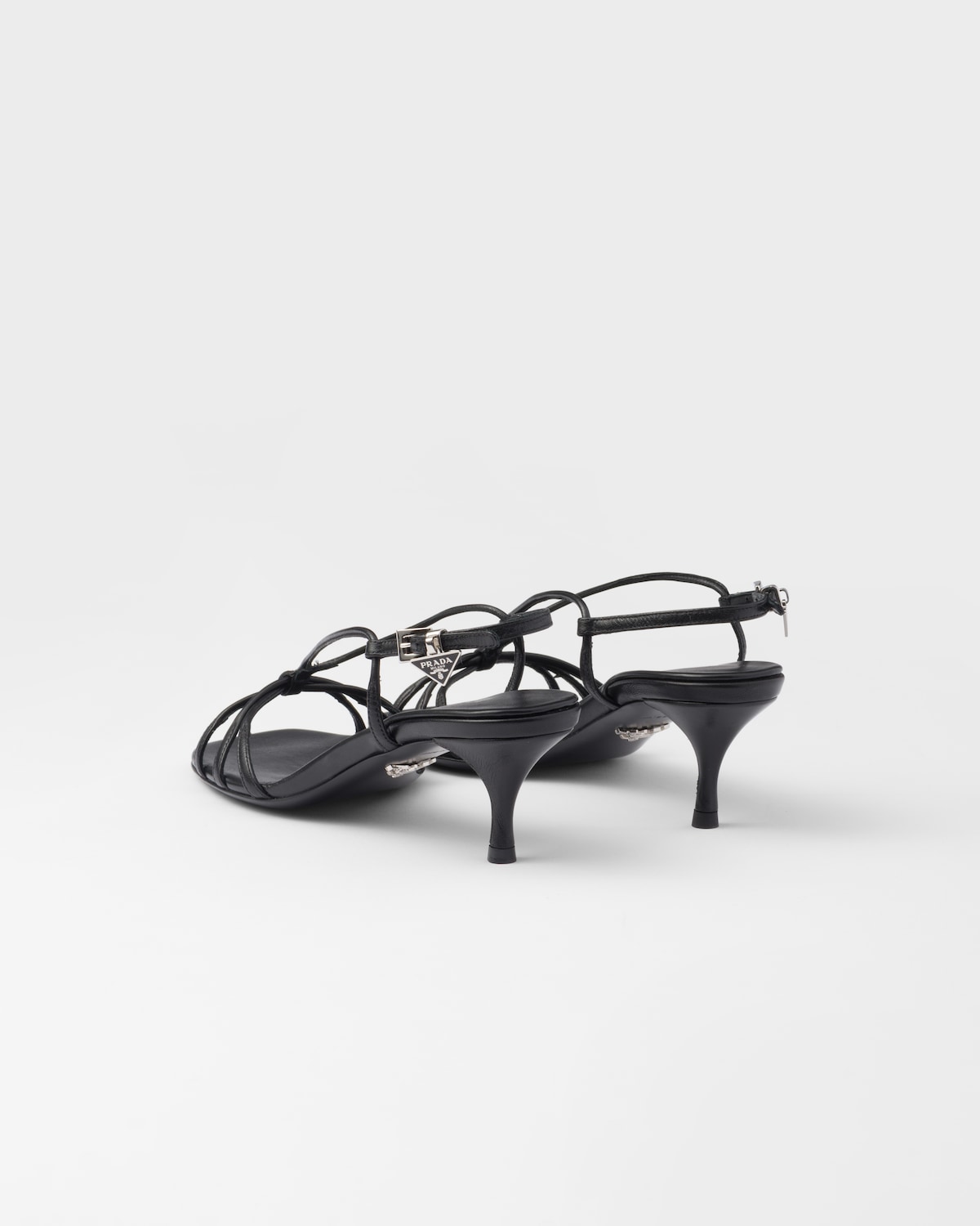 Prada Sandalias de piel con tacón Grandes ahorros
