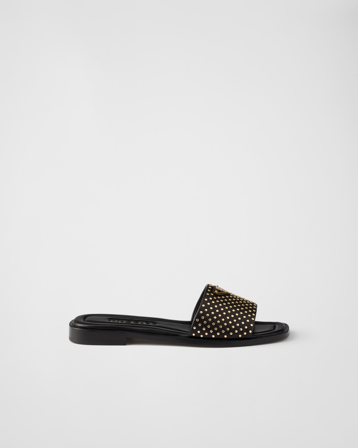 Prada Sandalias planas de piel de napa