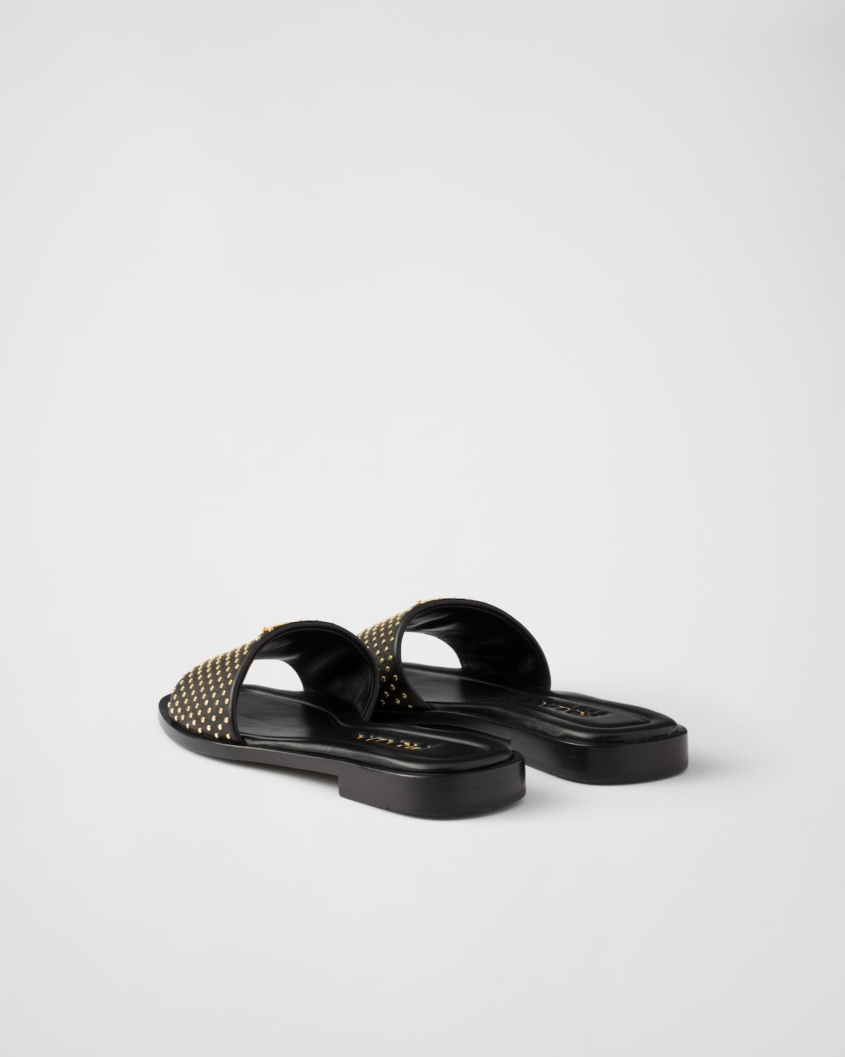 Prada Sandalias planas de piel de napa Rebajas
