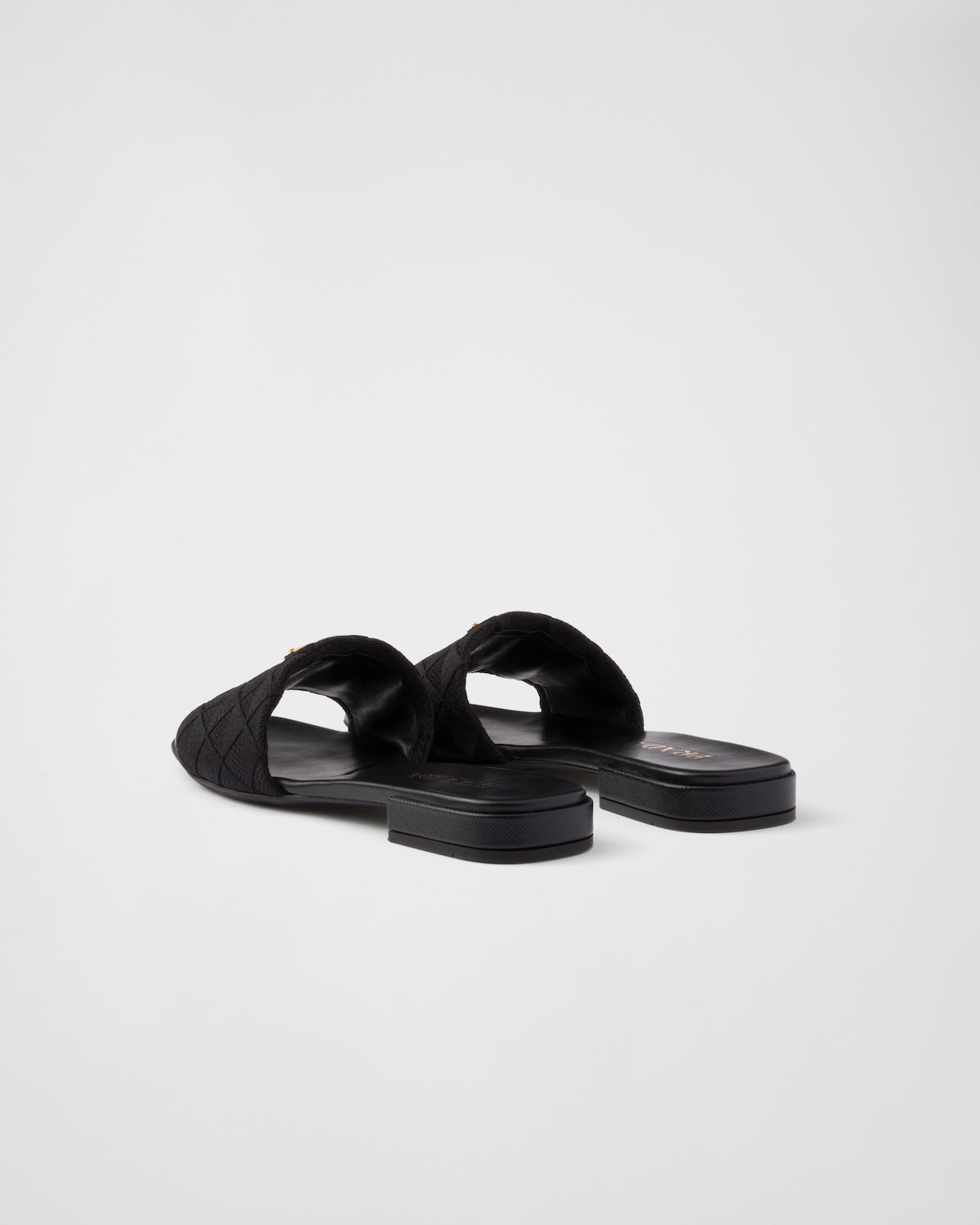 Prada Sandalias planas de tela bordada Los más vendidos