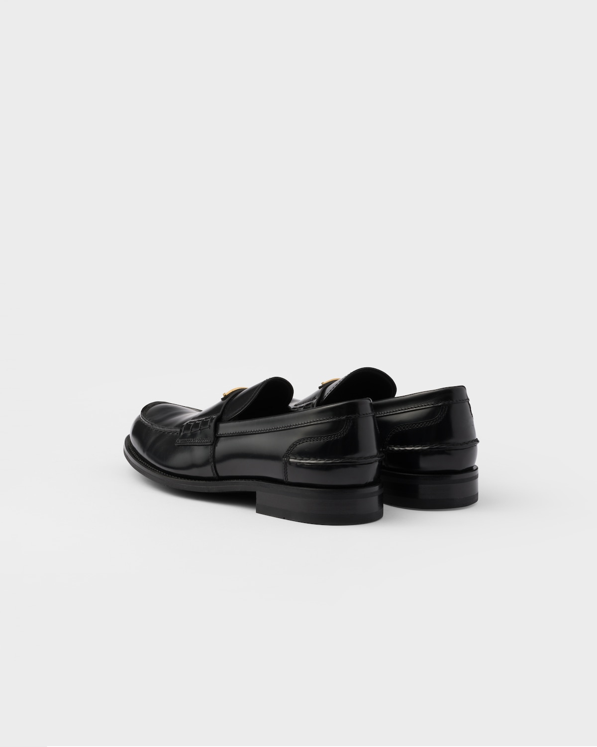 Prada Mocasines de piel cepillada Ventas relámpago