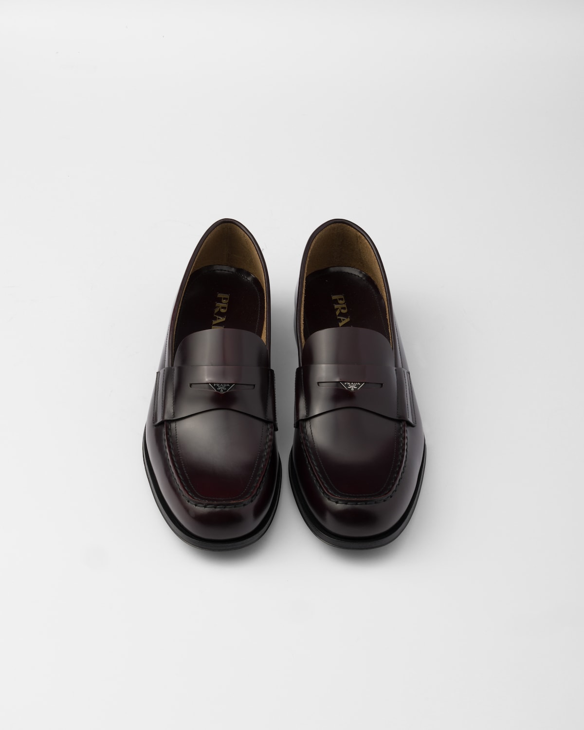 Prada Mocasines de piel cepillada Liquidación