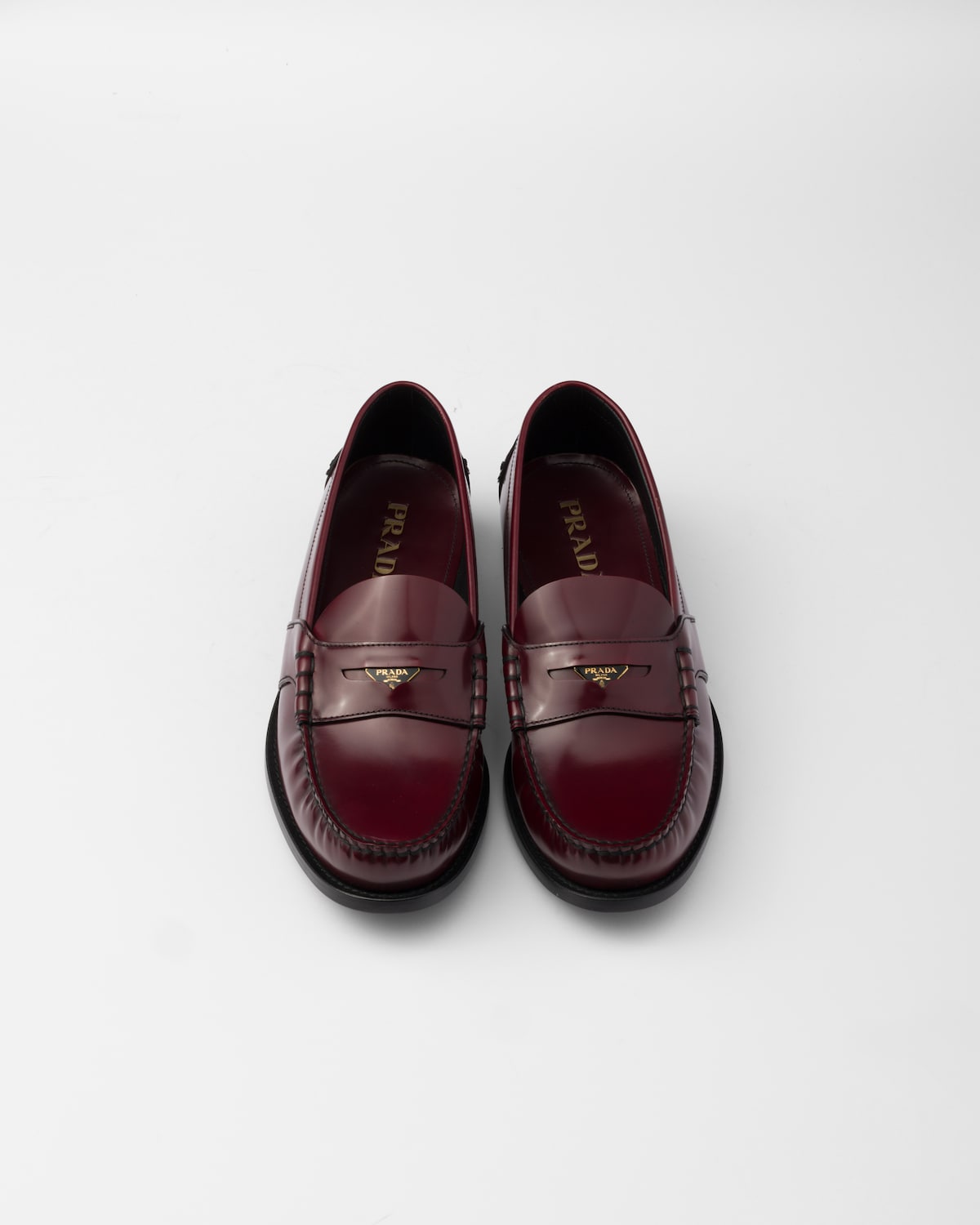 Prada Mocasines de piel cepillada Mejor oferta