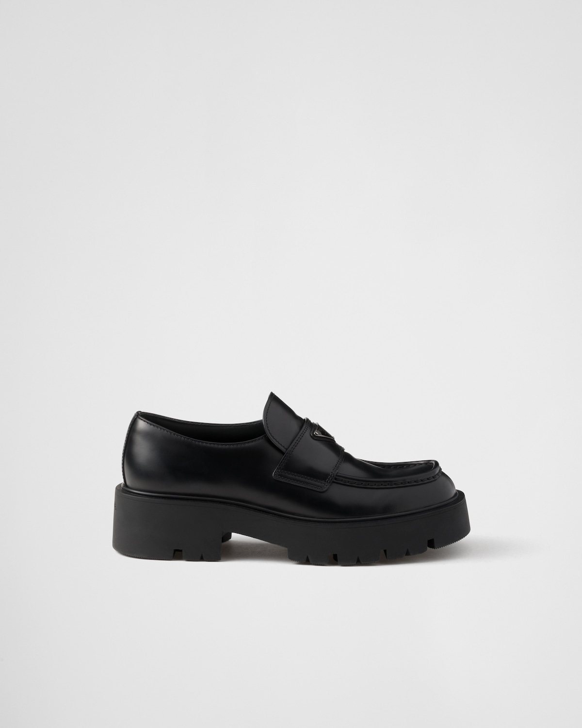 Prada Mocasines de piel cepillada