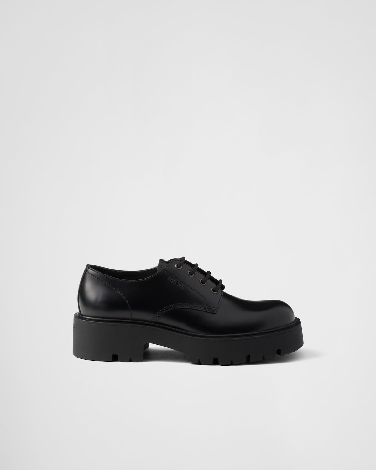 Prada Zapatos Derby de piel cepillada