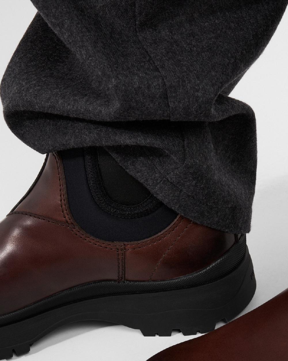 Prada Botas Chelsea de piel y tejido elástico Promoción trimestral
