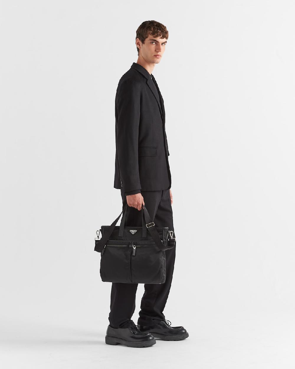 Prada Bolso tote de Re-Nylon y piel Saffiano