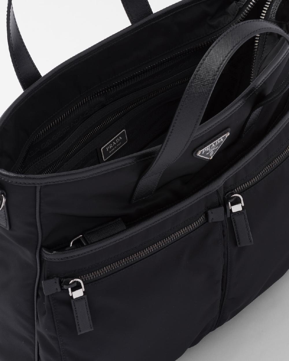 Prada Bolso tote de Re-Nylon y piel Saffiano Ahorra y exporta