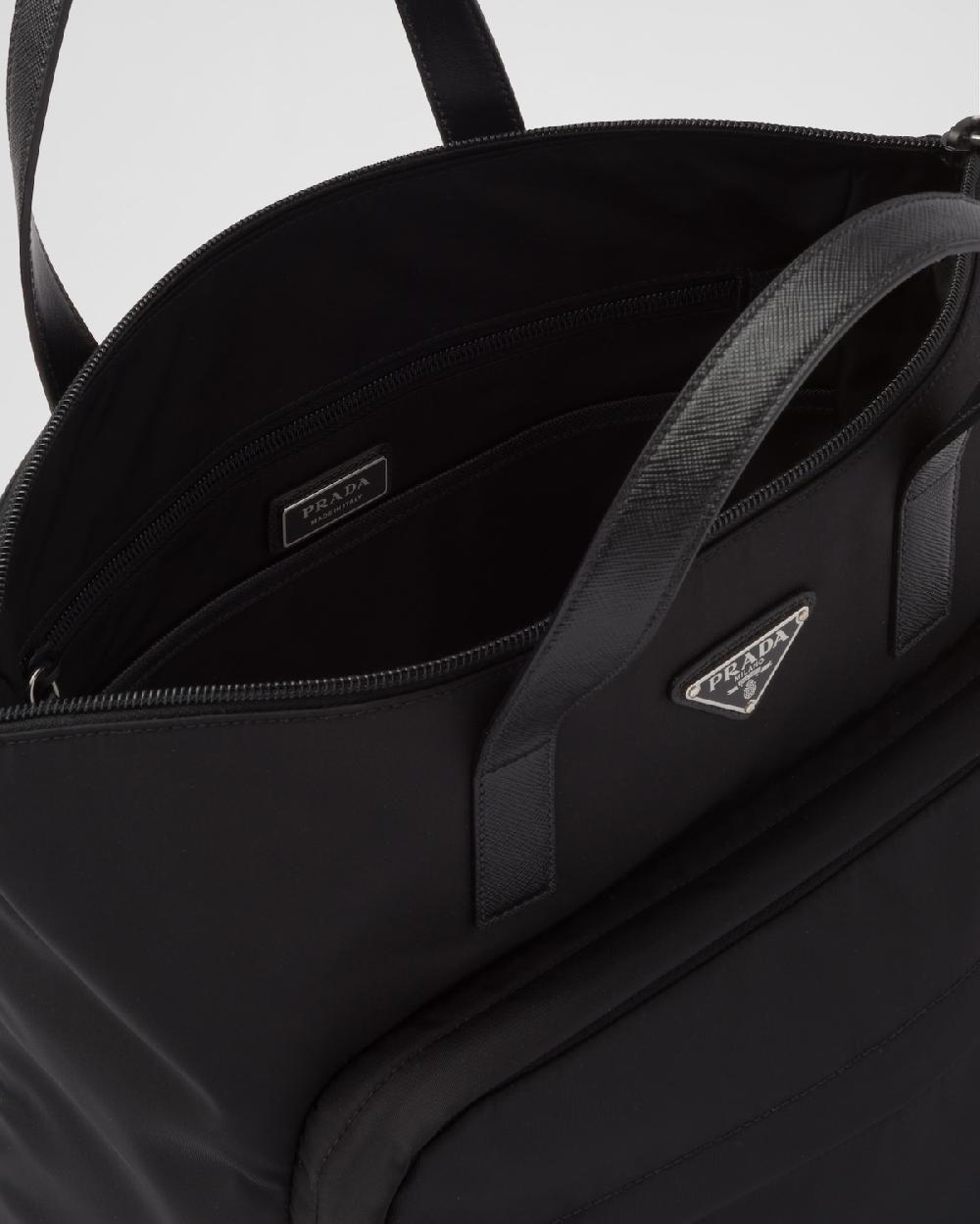 Prada Bolso tote de Re-Nylon y piel Saffiano Precios de Black Friday