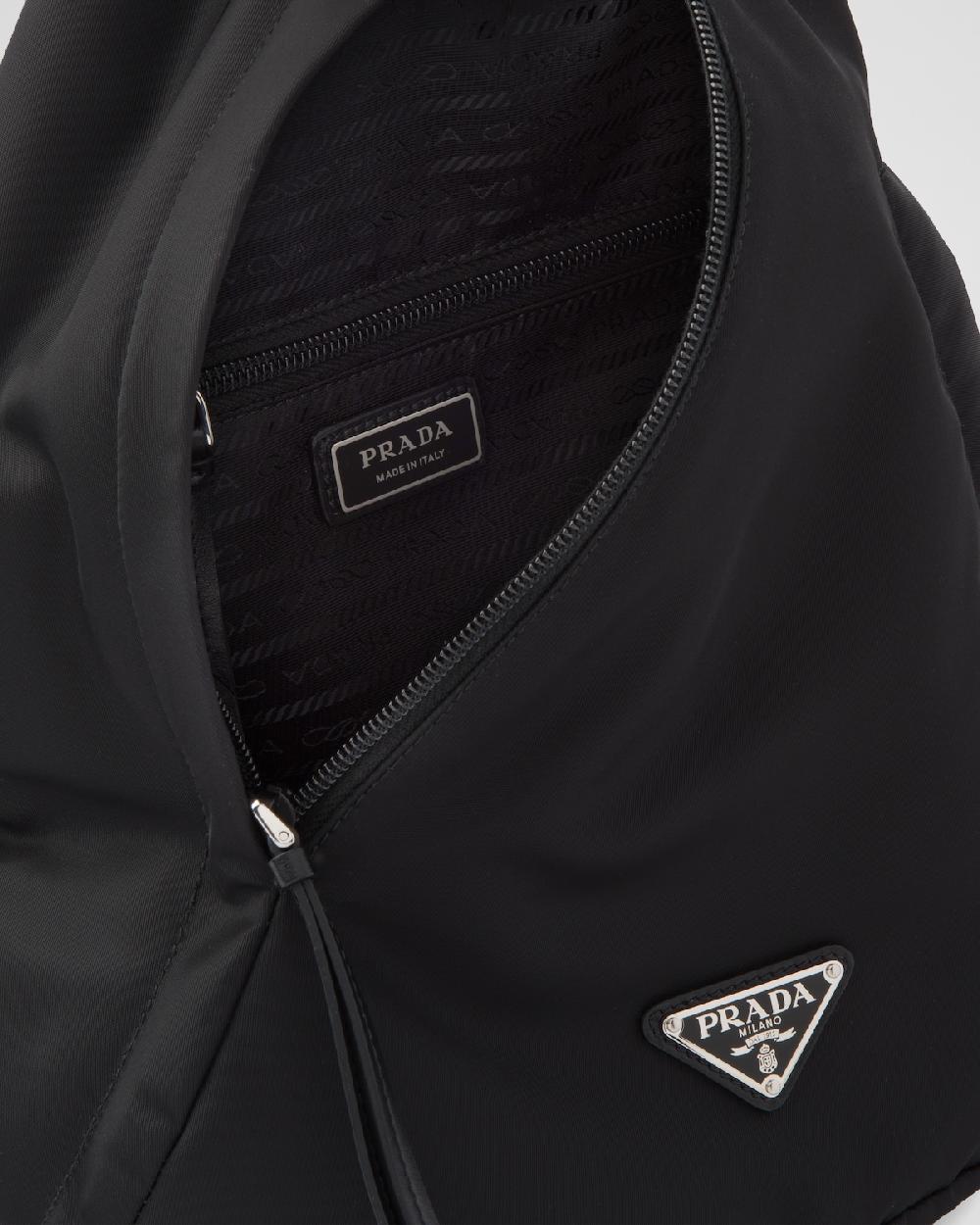 Prada Mochila de piel y Re-Nylon Descuento por venta flash