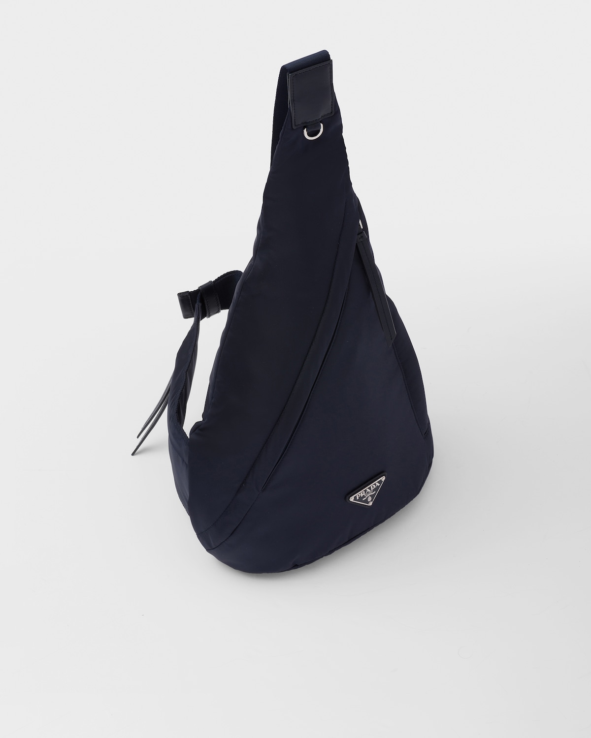 Prada Mochila de piel y Re-Nylon Ofertas de temporada