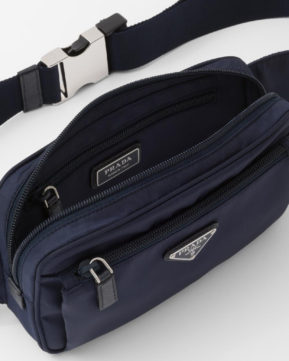 Prada Riñonera de Re-Nylon y piel Saffiano Ofertas especiales
