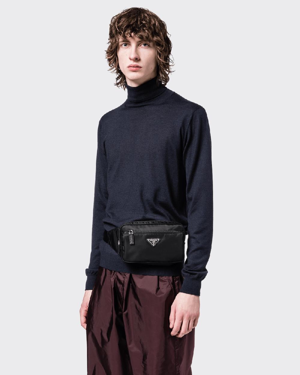 Prada Riñonera de Re-Nylon y piel Saffiano