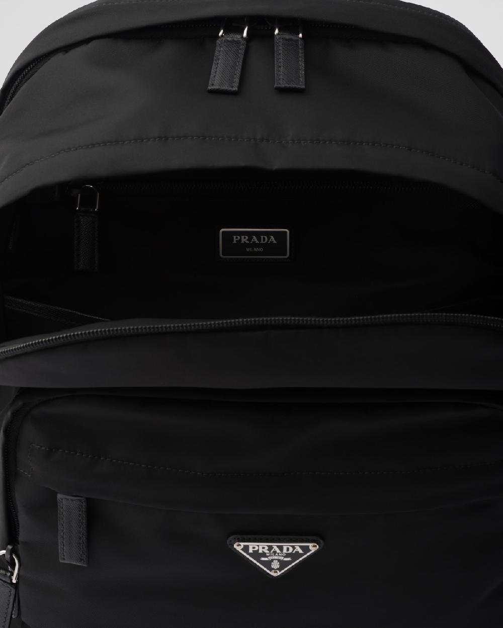 Prada Mochila de Re-Nylon y piel Saffiano 2025