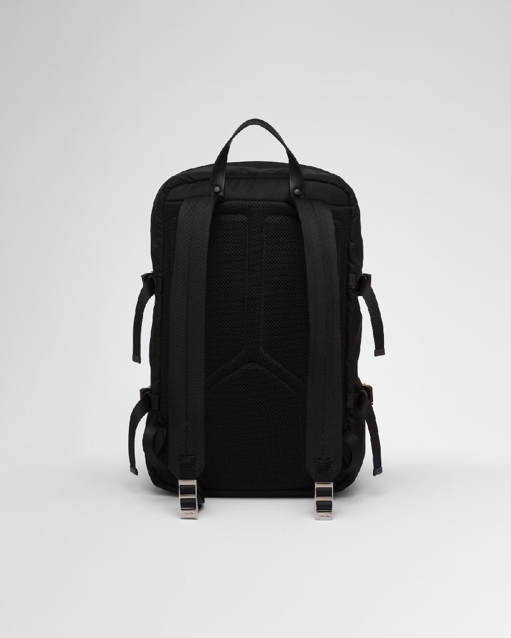 Prada Mochila de Re-Nylon y piel Saffiano Outlet online