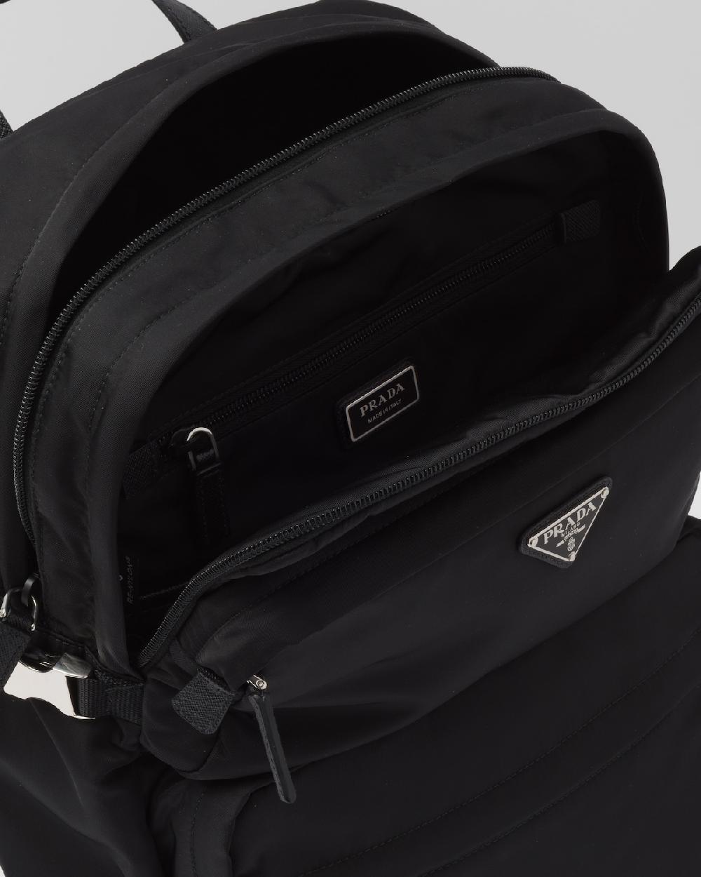 Prada Mochila de Re-Nylon y piel Saffiano Outlet online
