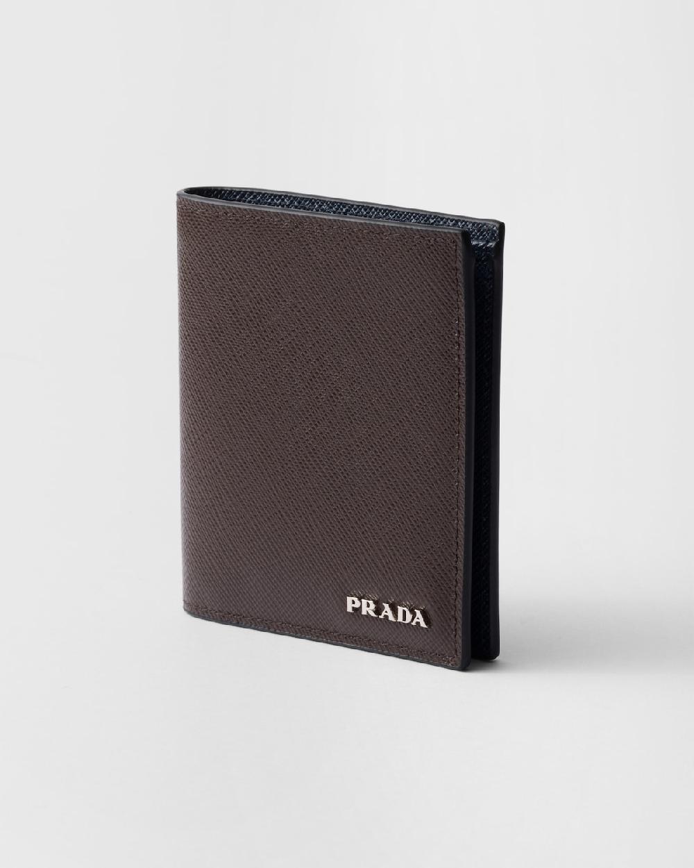 Prada Cartera de piel Saffiano Envío gratis