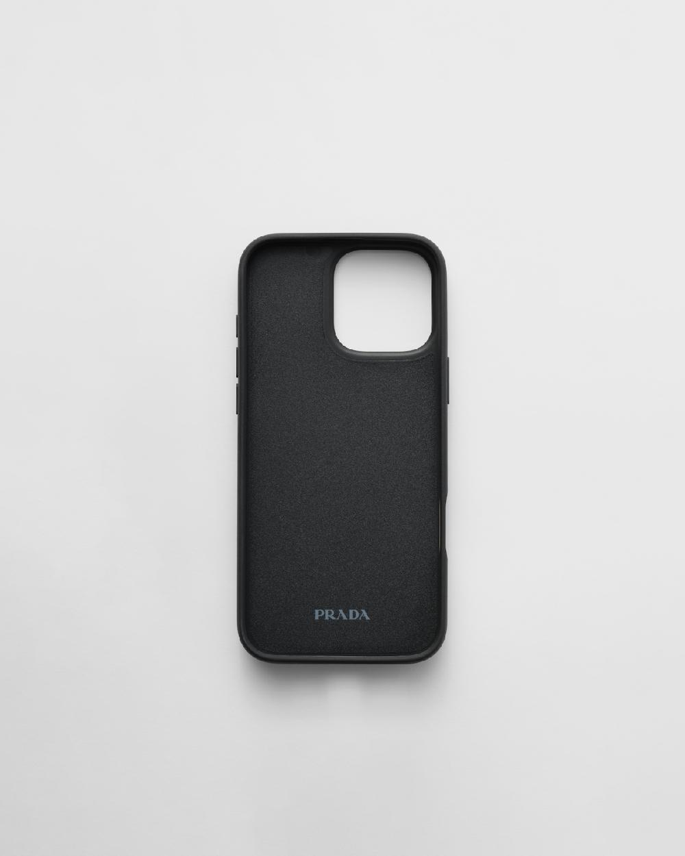 Prada Funda de piel Saffiano para iPhone 16 Pro Max Limitado a 3 días