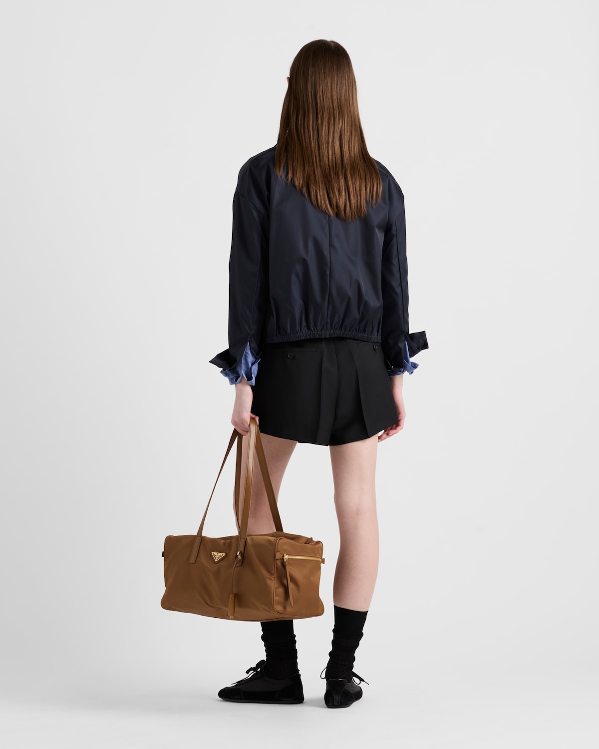 Prada Cazadora estilo sobrecamisa de Re-Nylon En línea