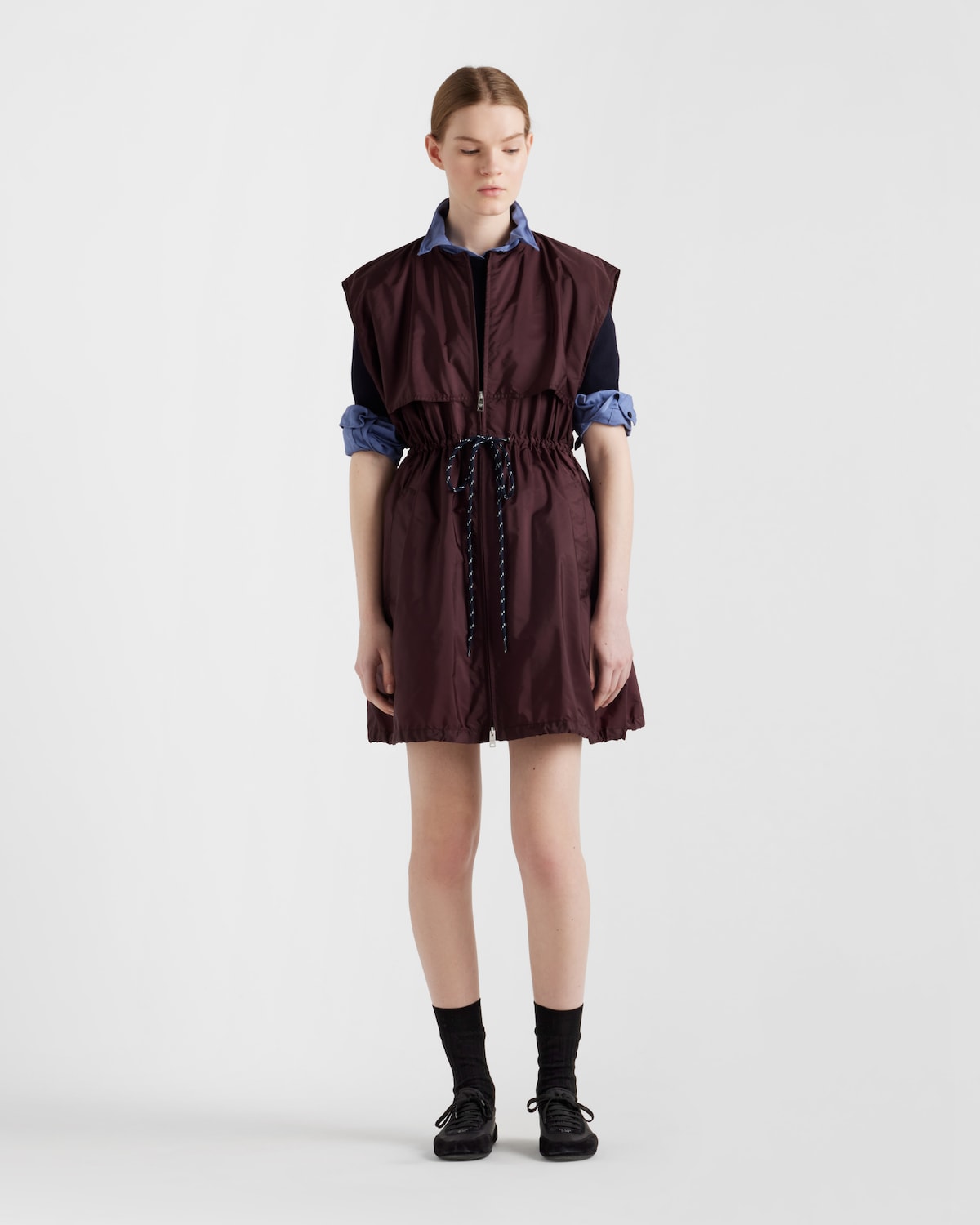 Prada Minivestido de Re-Nylon Outlet online