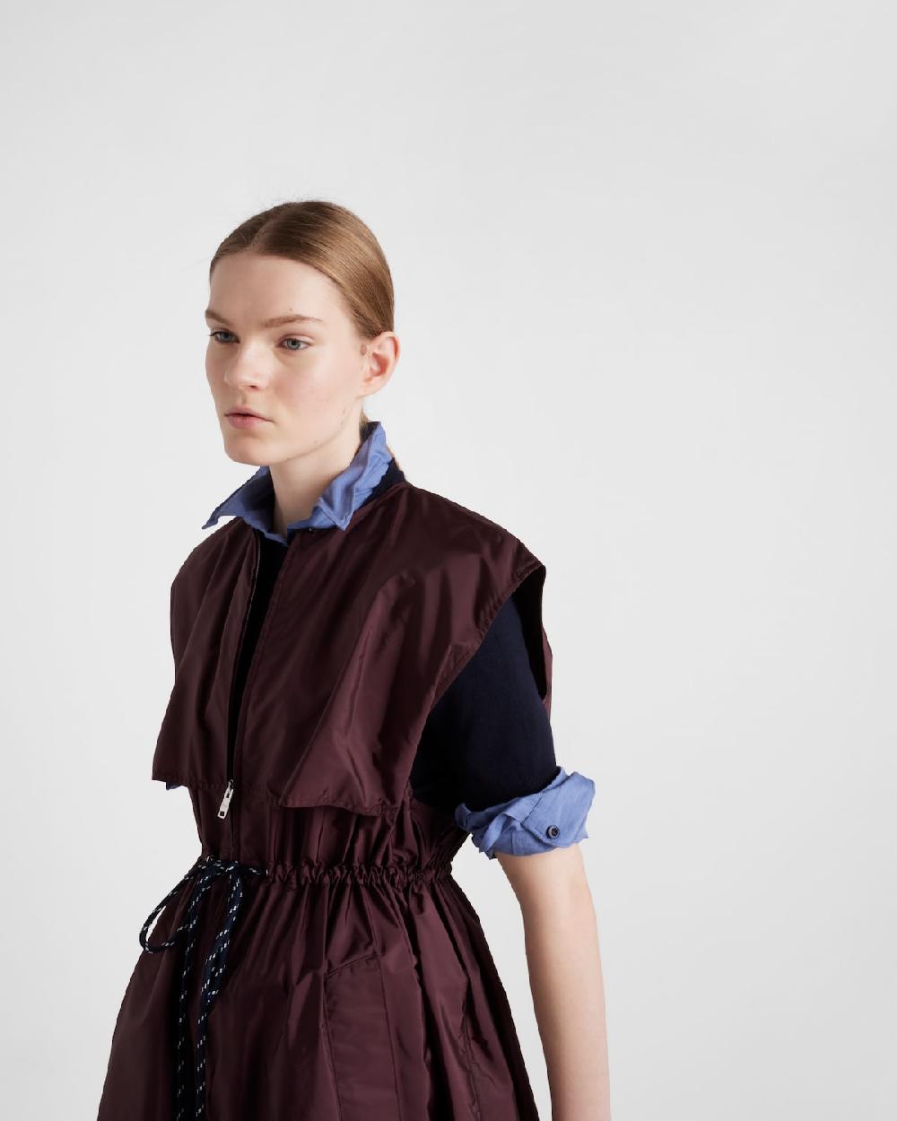 Prada Minivestido de Re-Nylon Outlet online