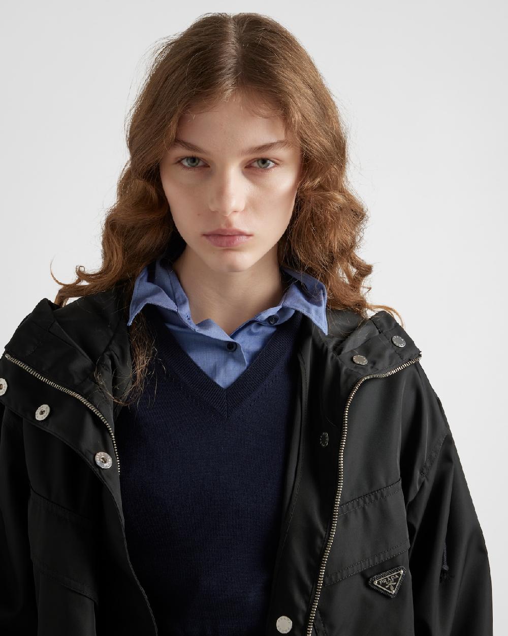 Prada Cazadora estilo sobrecamisa de Re-Nylon Ofertas