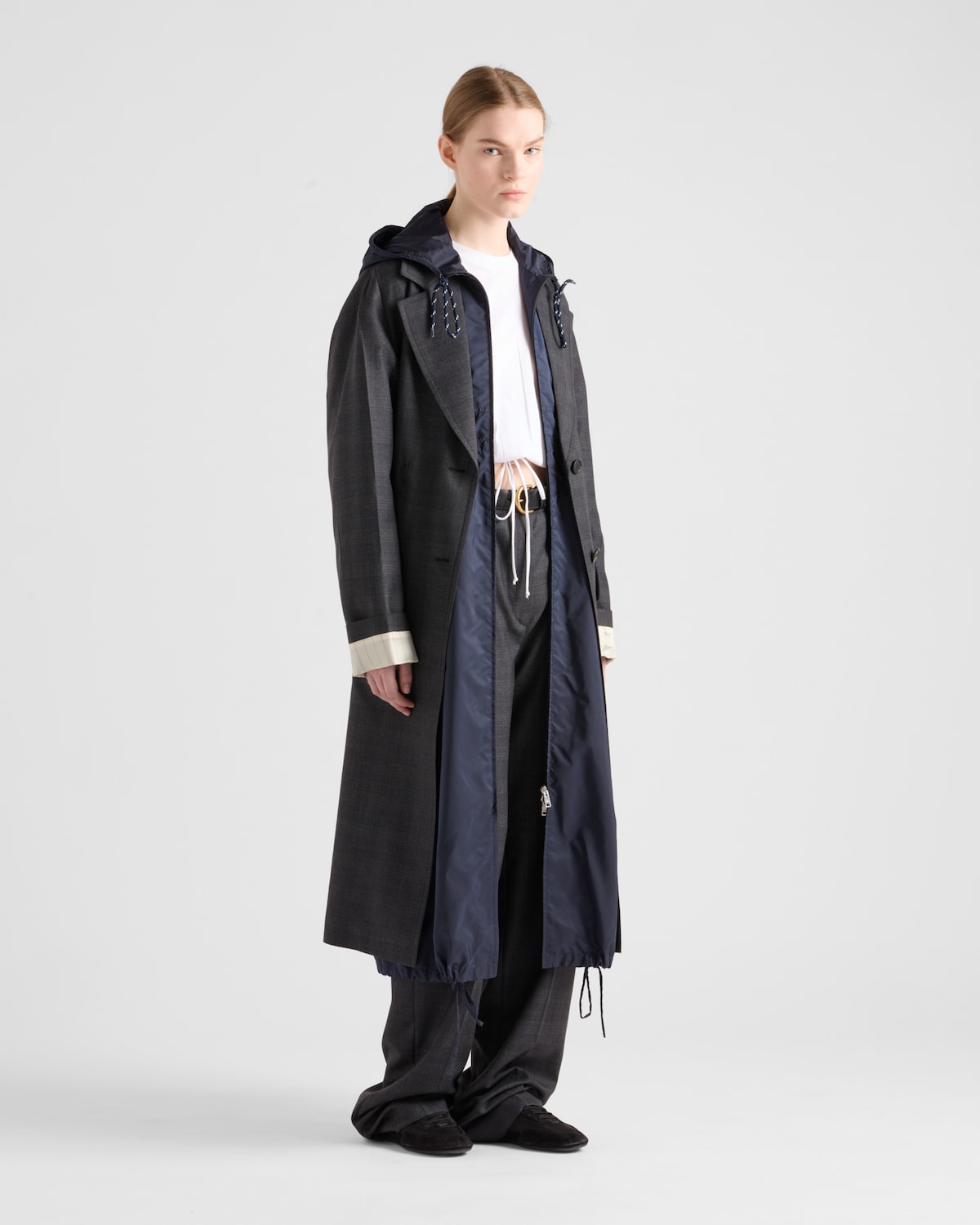 Prada Chubasquero de Re-Nylon ligero largo