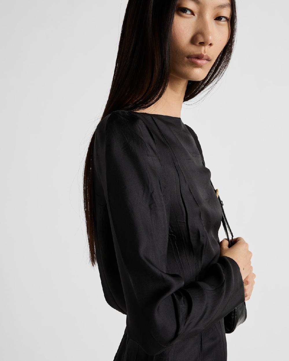 Prada Vestido de sarga de seda Los más vendidos
