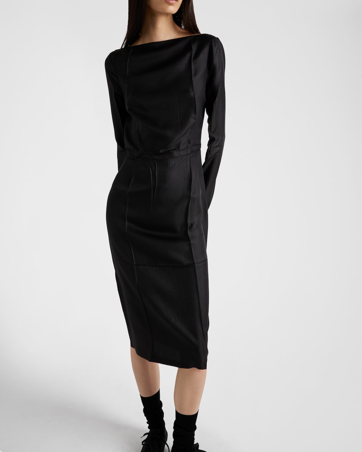 Prada Vestido de sarga de seda Los más vendidos