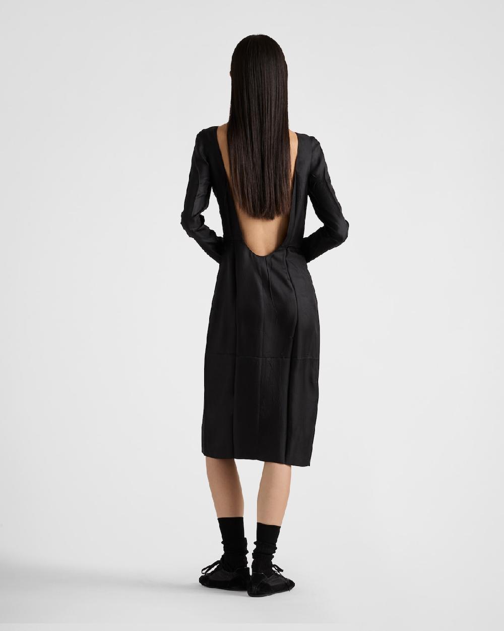 Prada Vestido de sarga de seda Los más vendidos