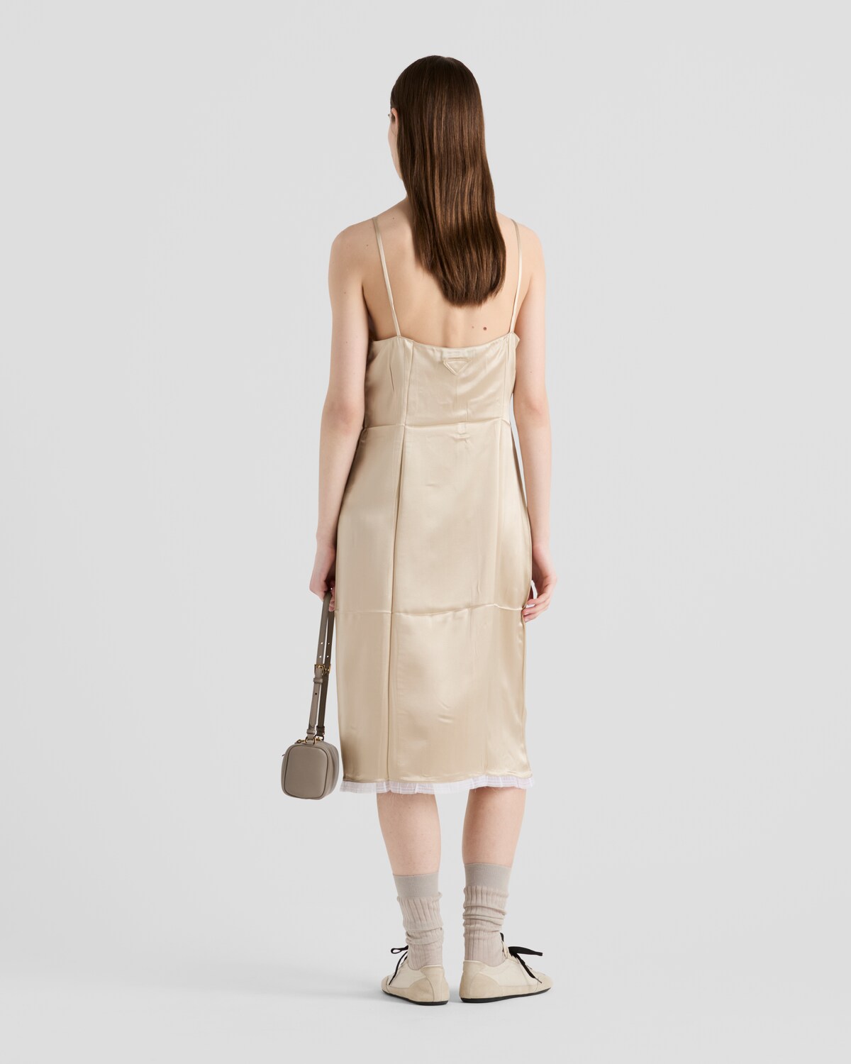 Prada Vestido en crepé de satén Ventas relámpago