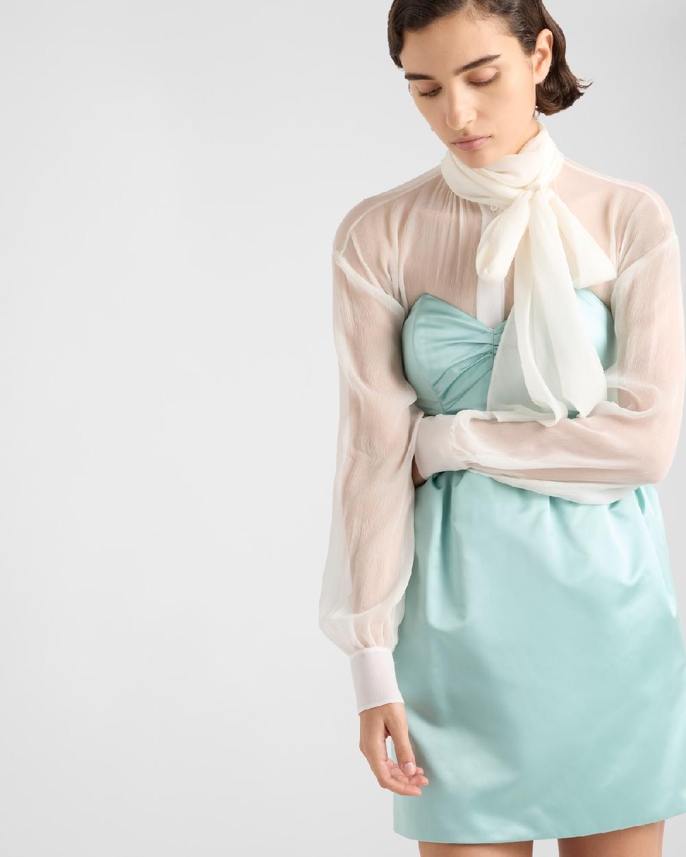 Prada Minivestido de duchesse Envío gratis