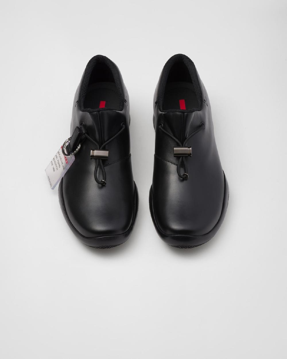 Prada Zapatillas Toblach de piel Precio de fábrica