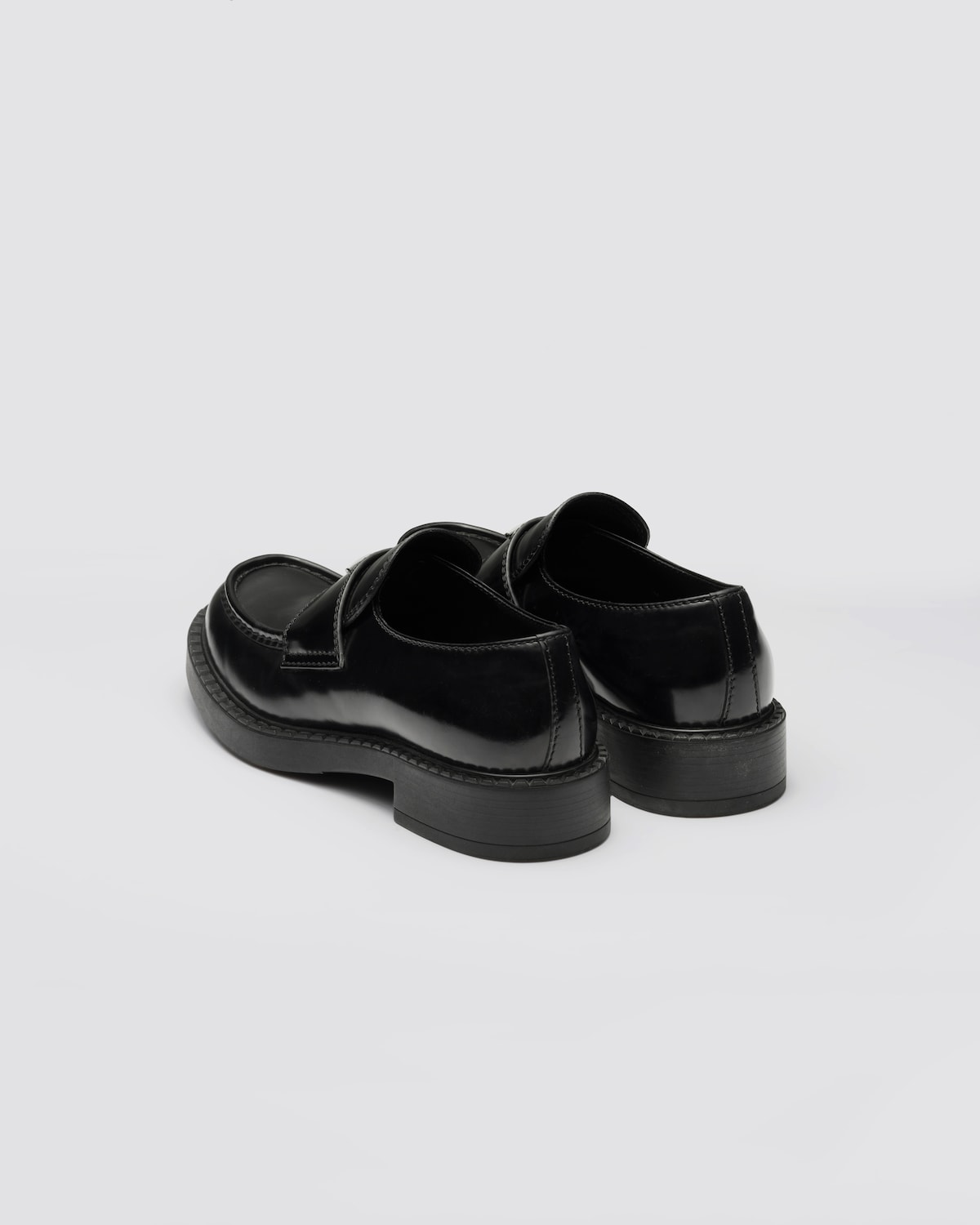 Prada Mocasines Chocolate de piel cepillada Promoción trimestral