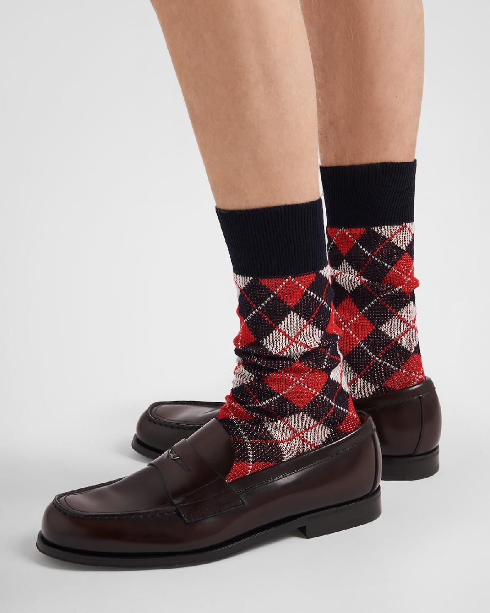 Prada Mocasines de piel cepillada Superdescuento