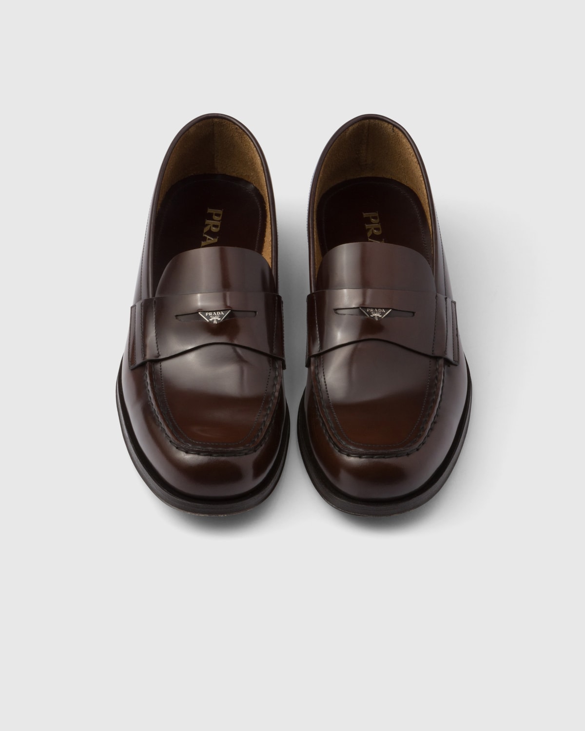 Prada Mocasines de piel cepillada Superdescuento