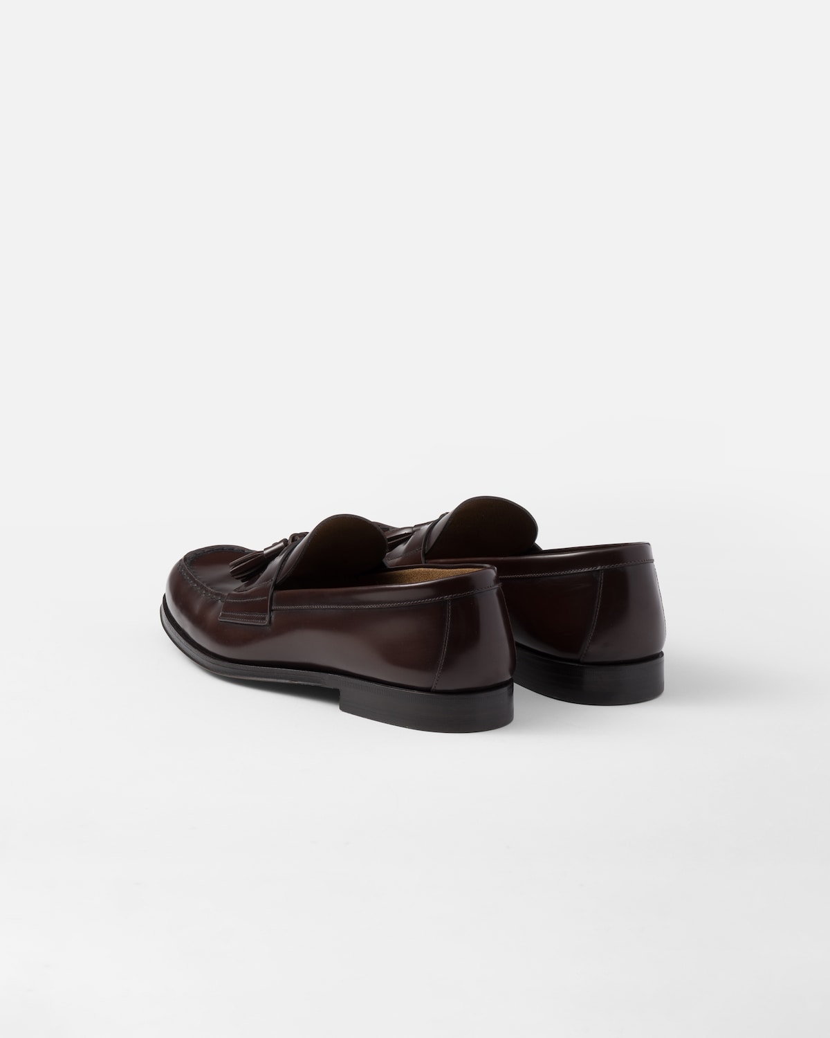 Prada Mocasines de piel cepillada Grandes descuentos