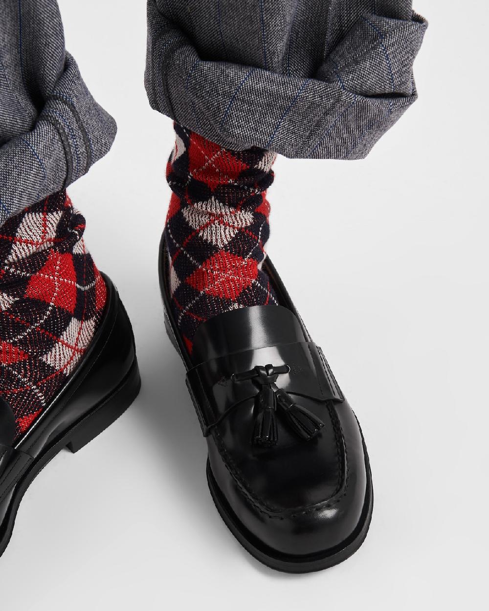 Prada Mocasines de piel cepillada Liquidación