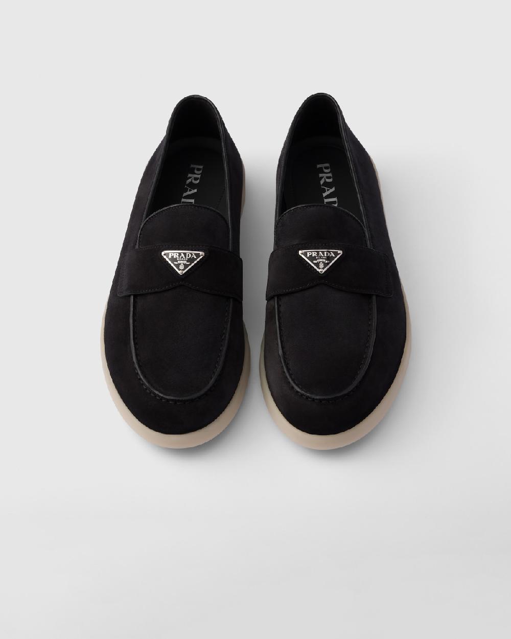 Prada Mocasines de ante Precios de Black Friday