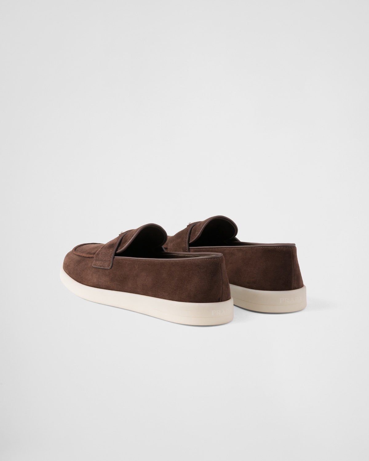 Prada Mocasines de ante En oferta