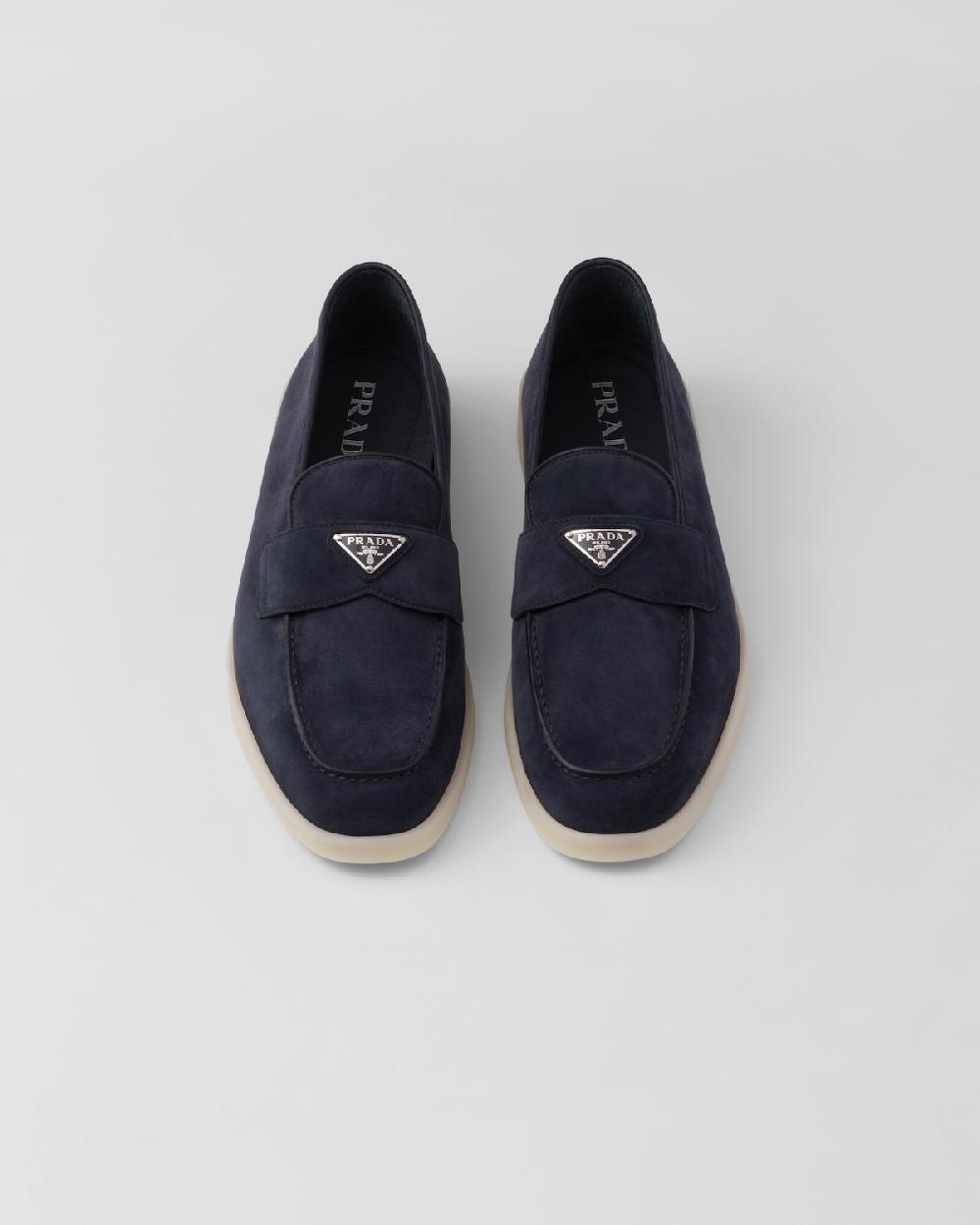 Prada Mocasines de ante Oferta exclusiva