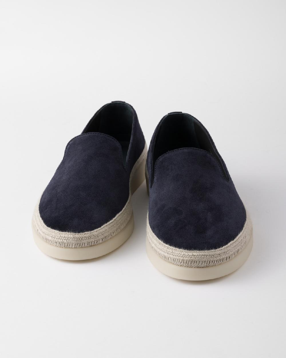 Prada Mocasines de ante Descuento por venta flash
