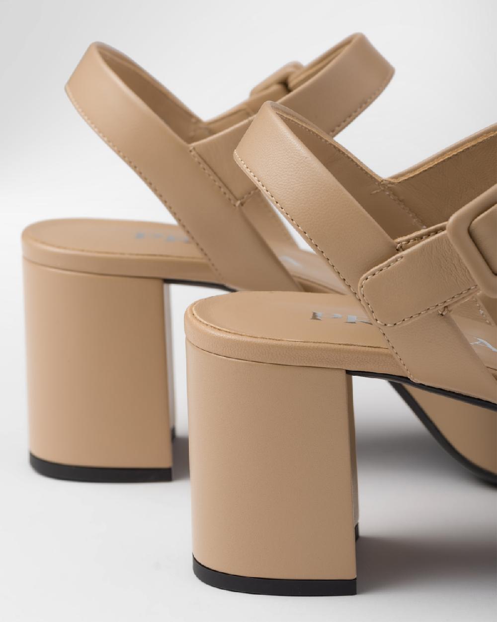 Prada Sandalias de plataforma de napa acolchada Rebajas de fin de temporada