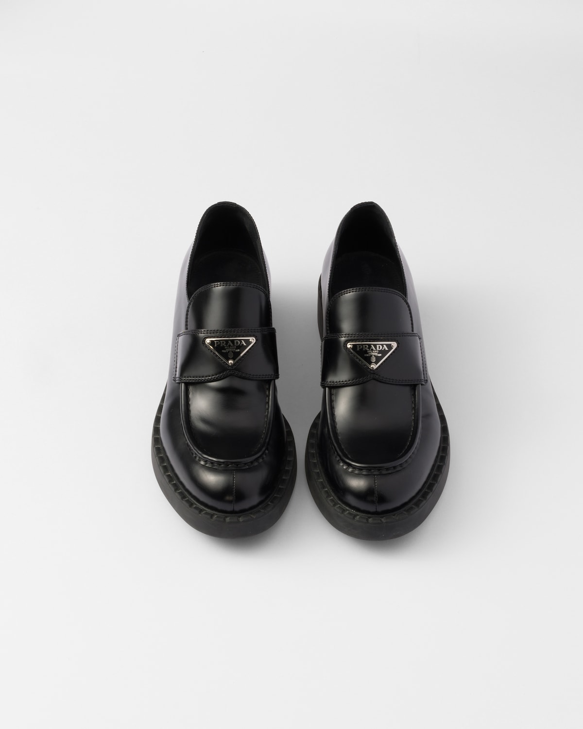 Prada Mocasines Chocolate de piel cepillada Mejor oferta