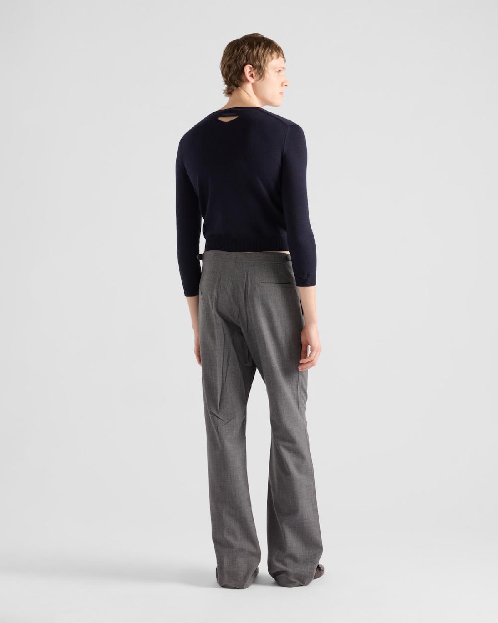 Prada Jersey de lana con escote en V Oferta especial