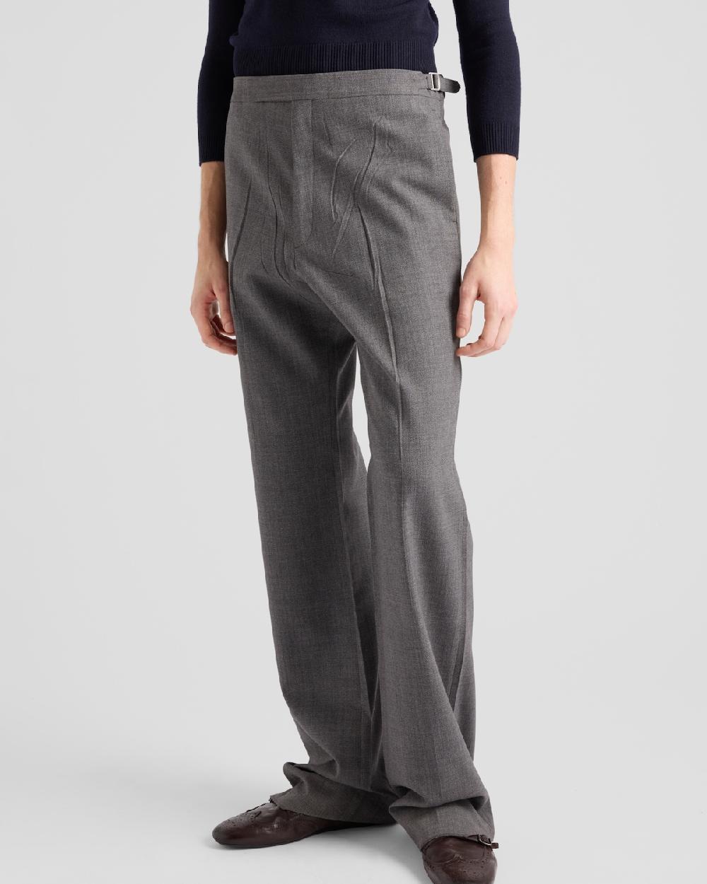 Prada Pantalones de lana técnica COMPRAR AHORA