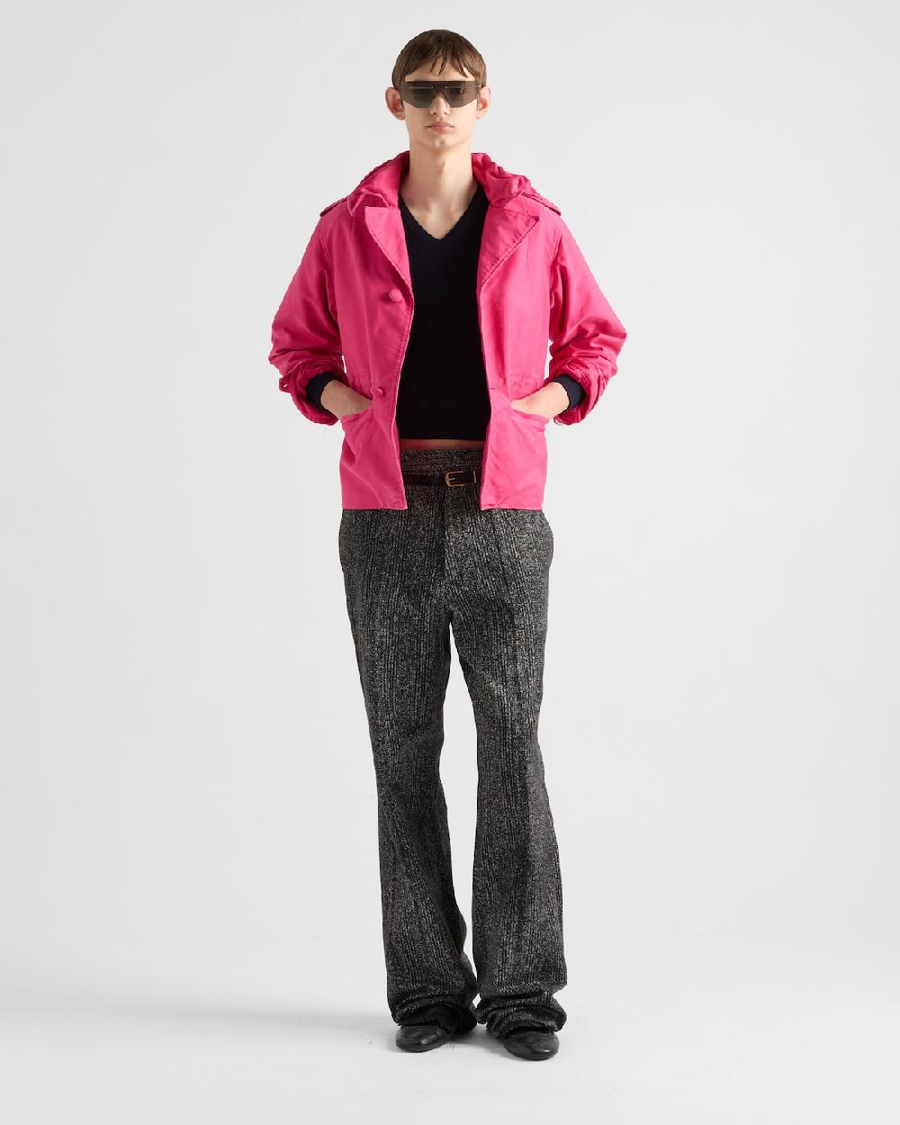 Prada Pantalones de gabardina de algodón Últimos 2 días