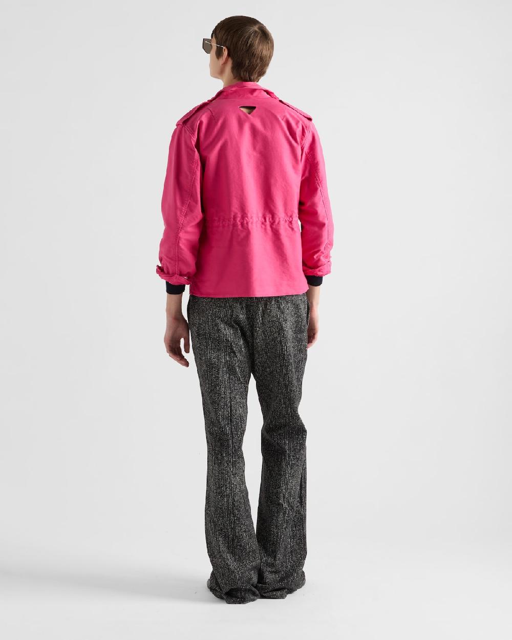 Prada Pantalones de gabardina de algodón Últimos 2 días
